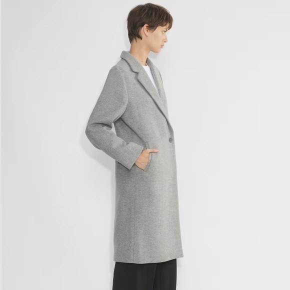 Aritzia Babaton Steadman Coat | Heather Light Grey Size Medium - Picture 2 of 13